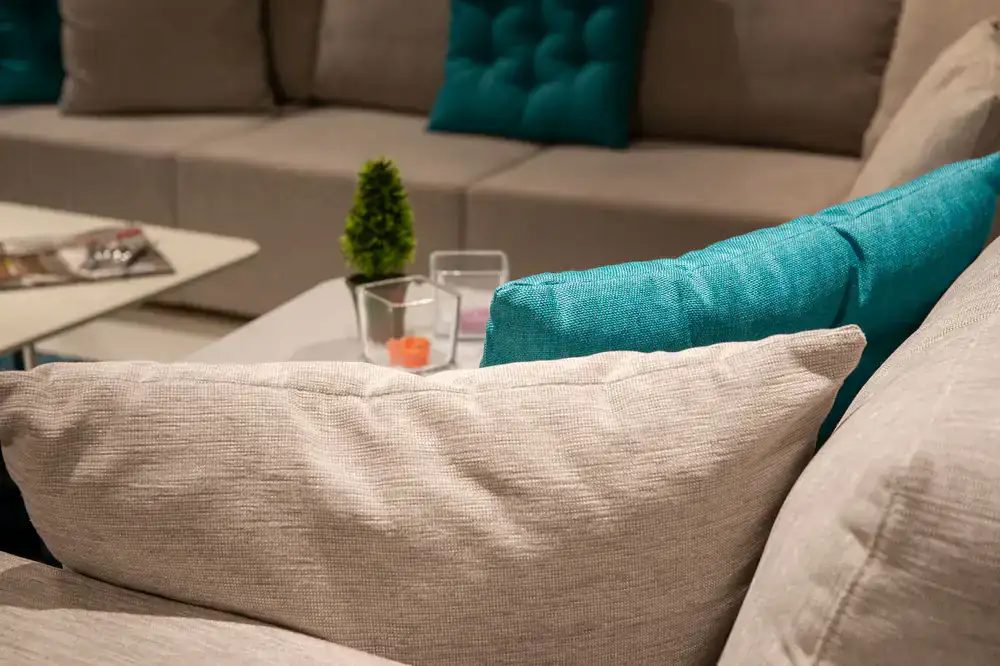 Comfortable modern seating arrangement in a living room