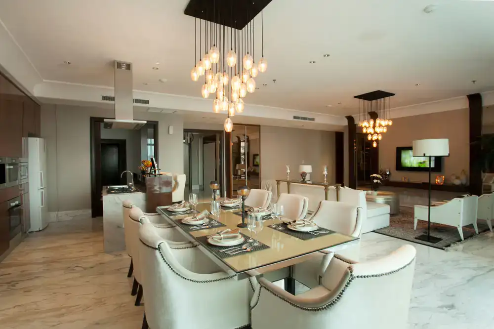 Elegant modern dining table