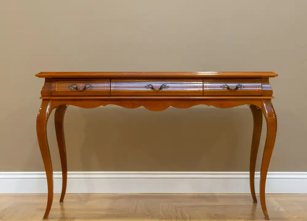 Modern wooden console table for hallway